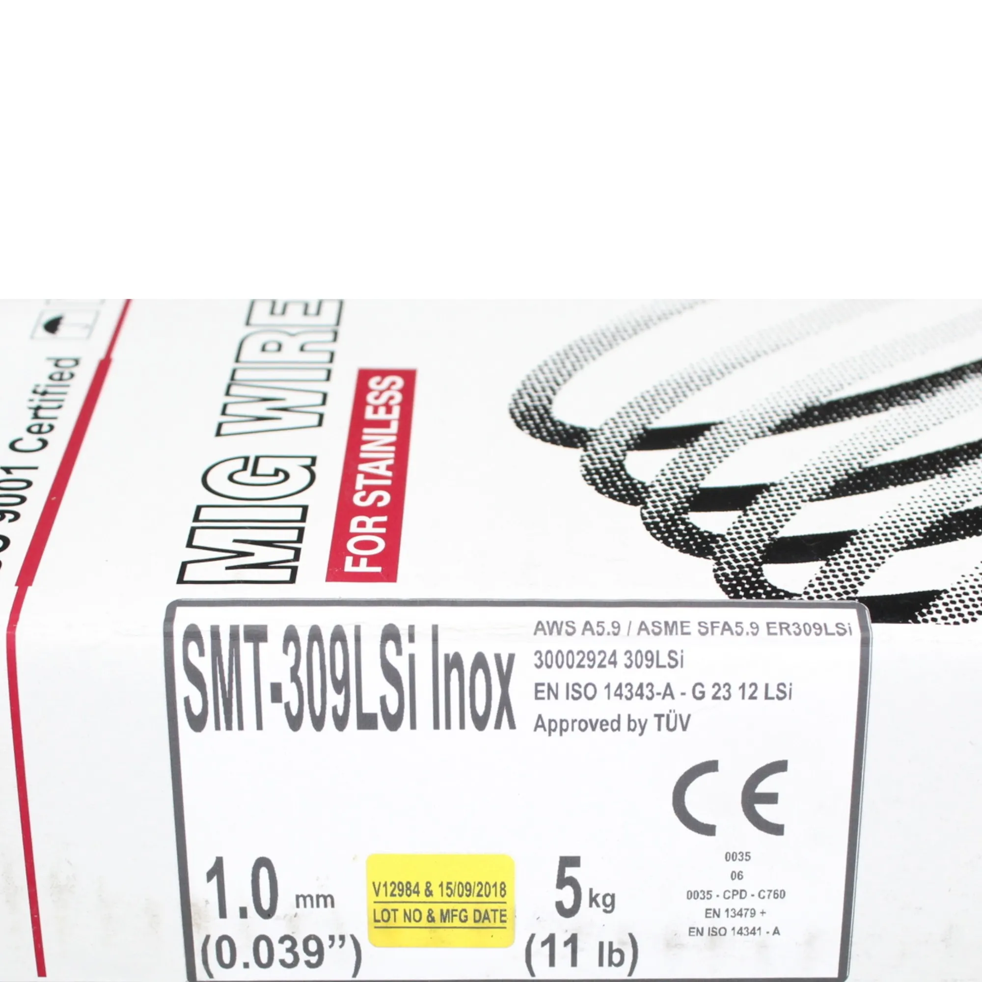 1,0 mm Schweißdraht Edelstahl 1.4332 (schwarz-weiß) 309 L Si Inox – Bild 6