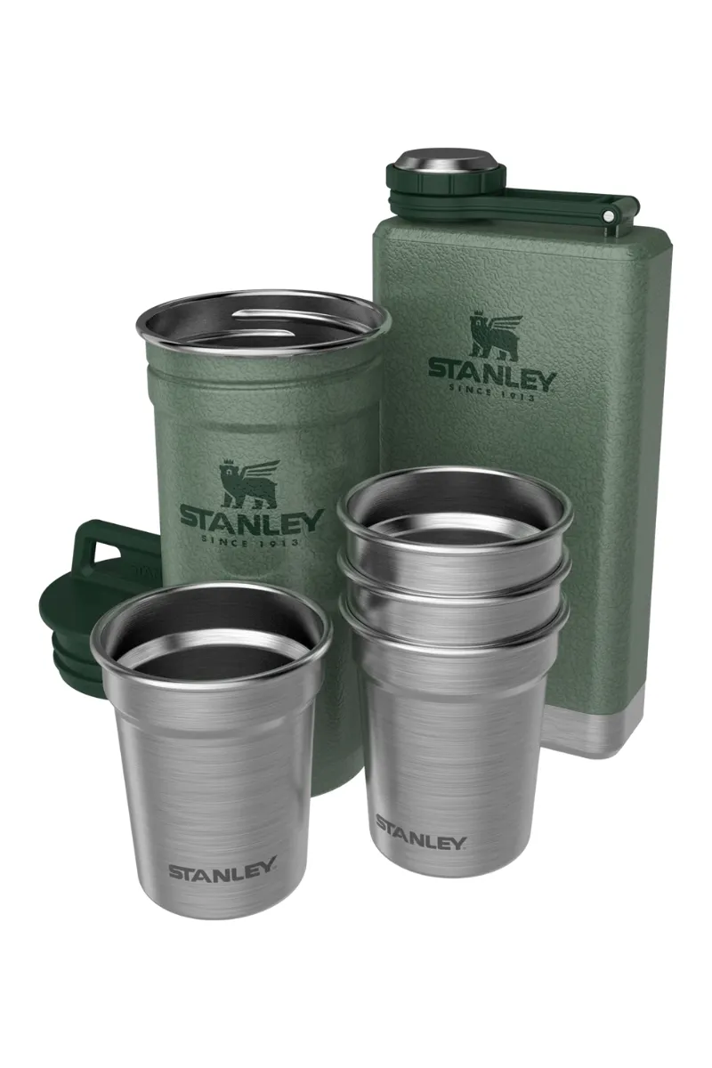 Abenteuer Pre-Party Schnapsglas + Flachmann Set – Bild 2