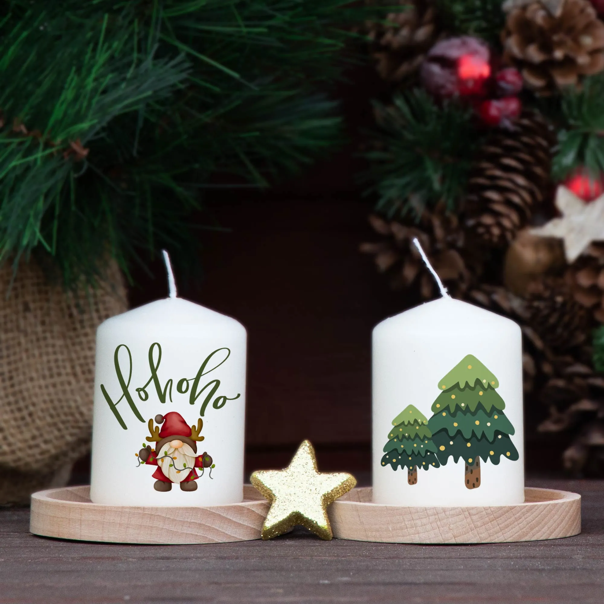 Adventskerzen 4-er Set „Set Nr. 2“ | Weihnachtskerze | Adventskalender | Kalenderkerze | Weihnachten Kerzen | Advent – Bild 2