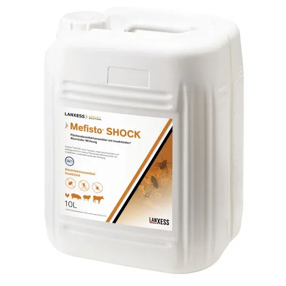 Mefisto Shock (10 l) – 2-IN-1 FLÄCHENDESINFEKTIONSMITTEL MIT INSEKTIZIDER/AKARIZIDER WIRKUNG