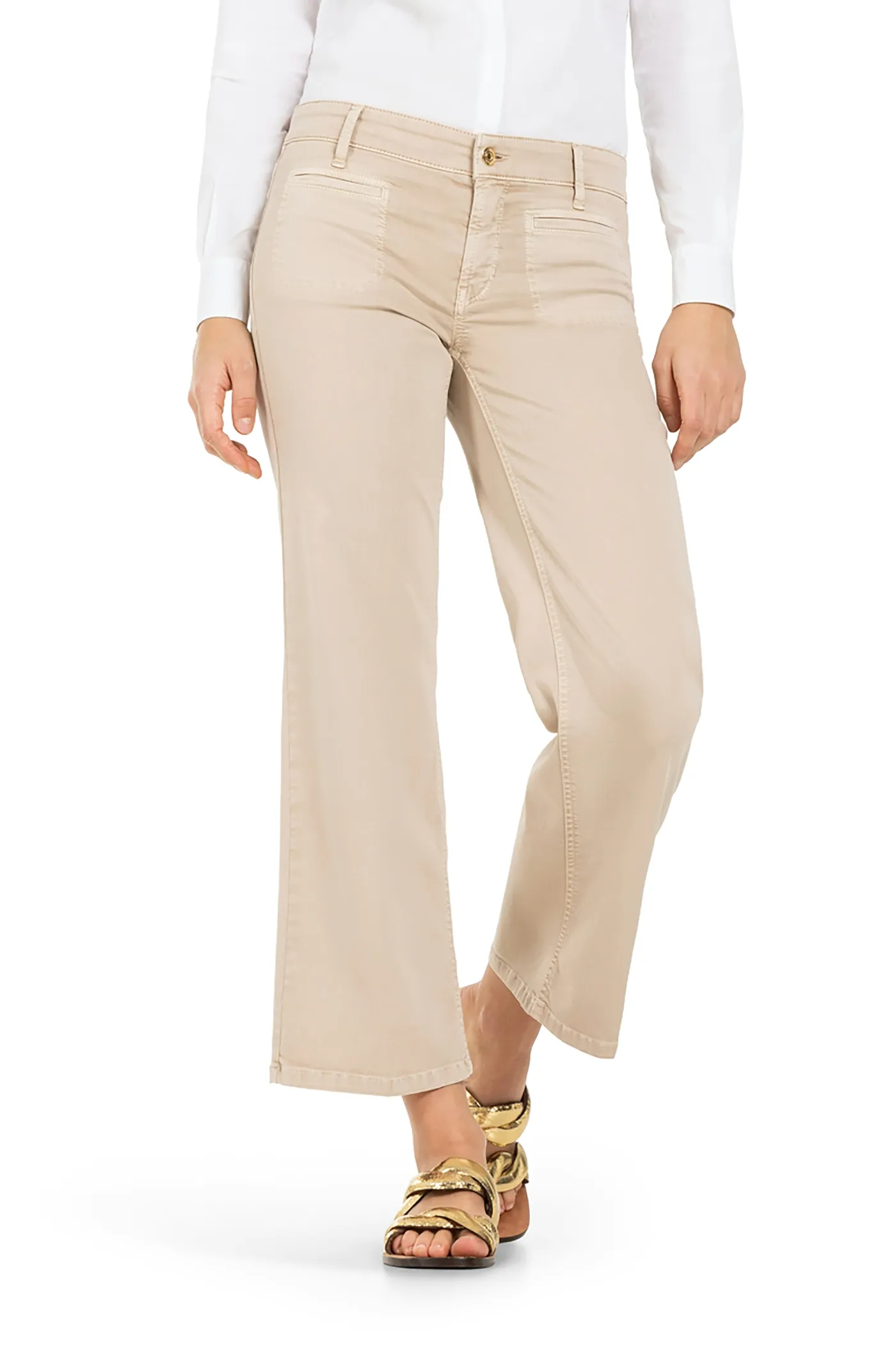 Cambio Hose “Tess” Wide Leg Cropped Frappe – Bild 5