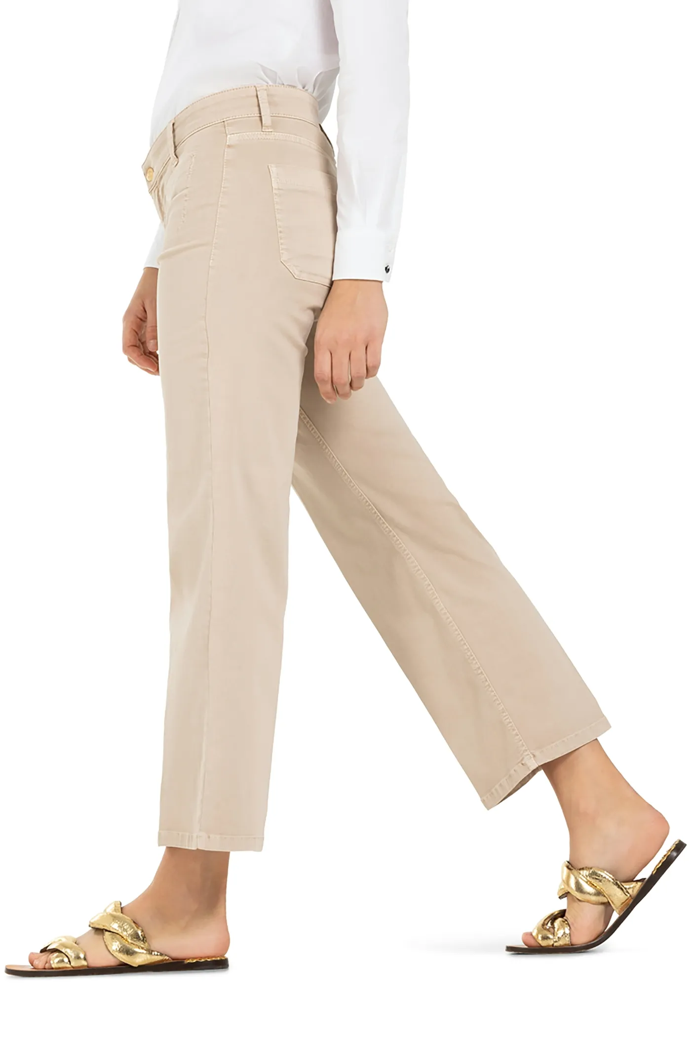 Cambio Hose “Tess” Wide Leg Cropped Frappe – Bild 2
