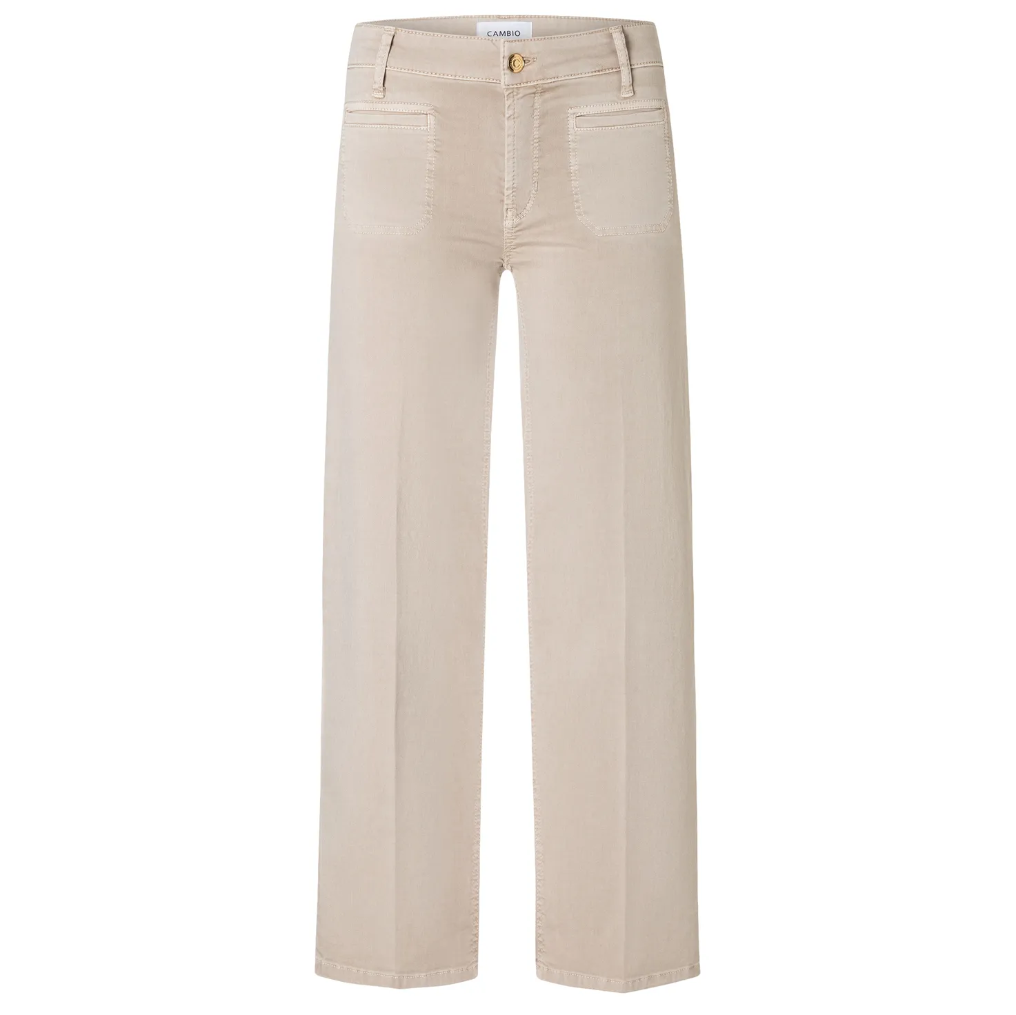 Cambio Hose “Tess” Wide Leg Cropped Frappe