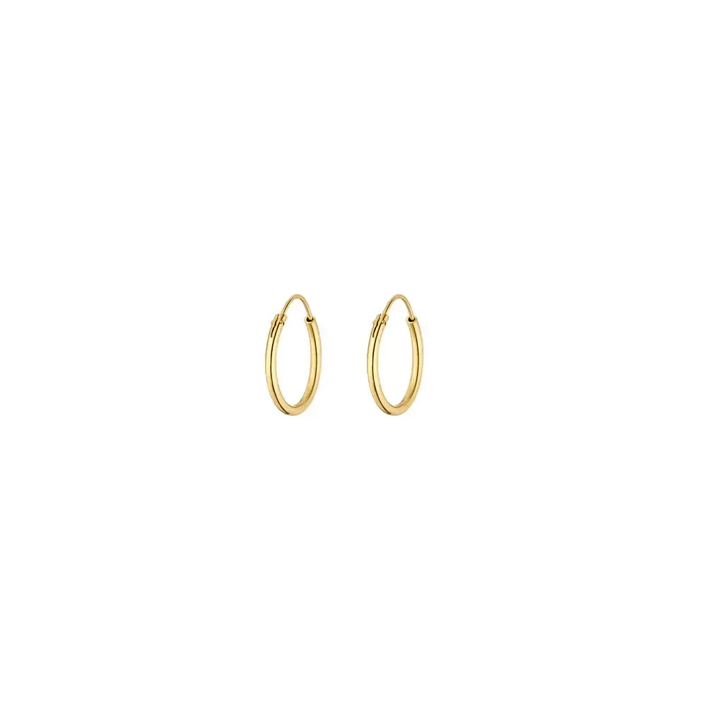 Leaf Creole “Pure”, klein, Gelbgold vergoldet