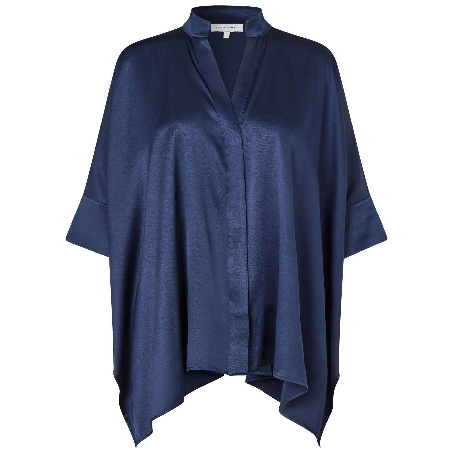 Dea Kudibal Seidenbluse “MandyDEA” Dunkelblau