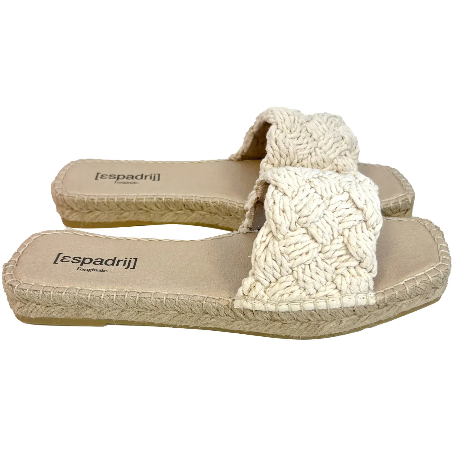 Espadrij Sandale “Carre Crochet” Nature
