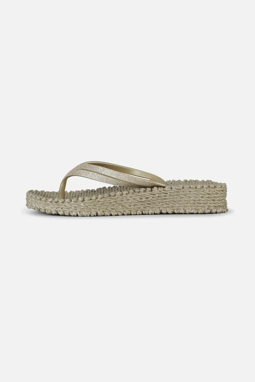 Ilse Jacobsen Flip Flop “Glitter Plateau” Platin – Bild 4