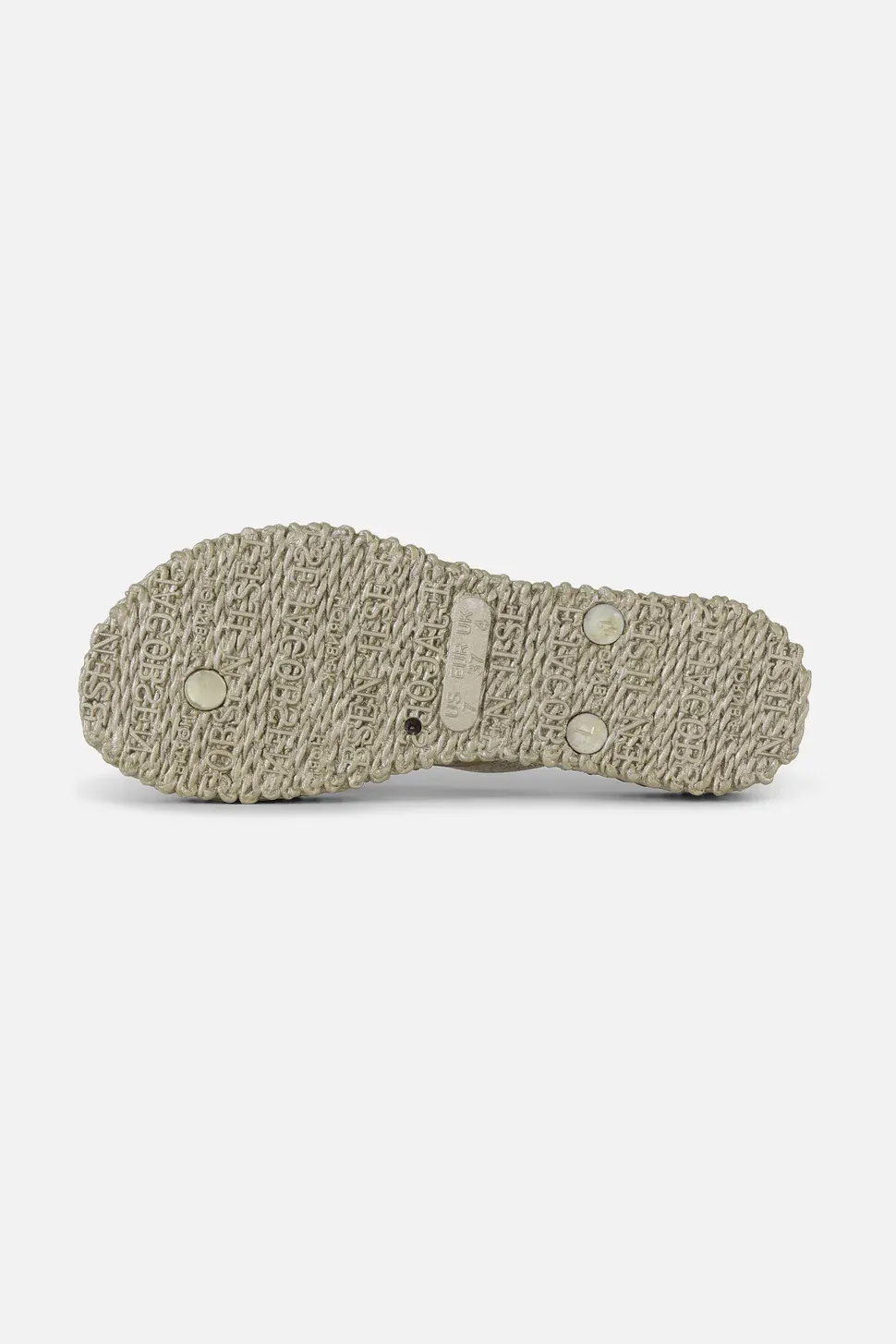 Ilse Jacobsen Flip Flop “Glitter Plateau” Platin – Bild 5