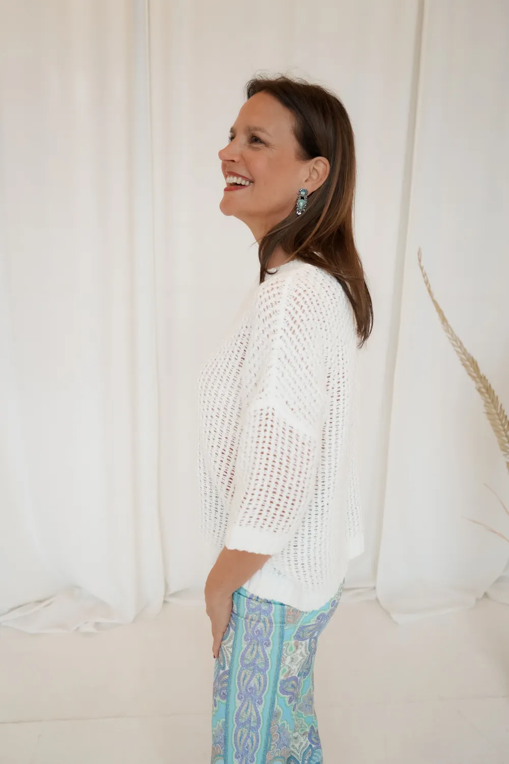 Bloom Shirt Kurzarm “Offwhite” – Bild 4