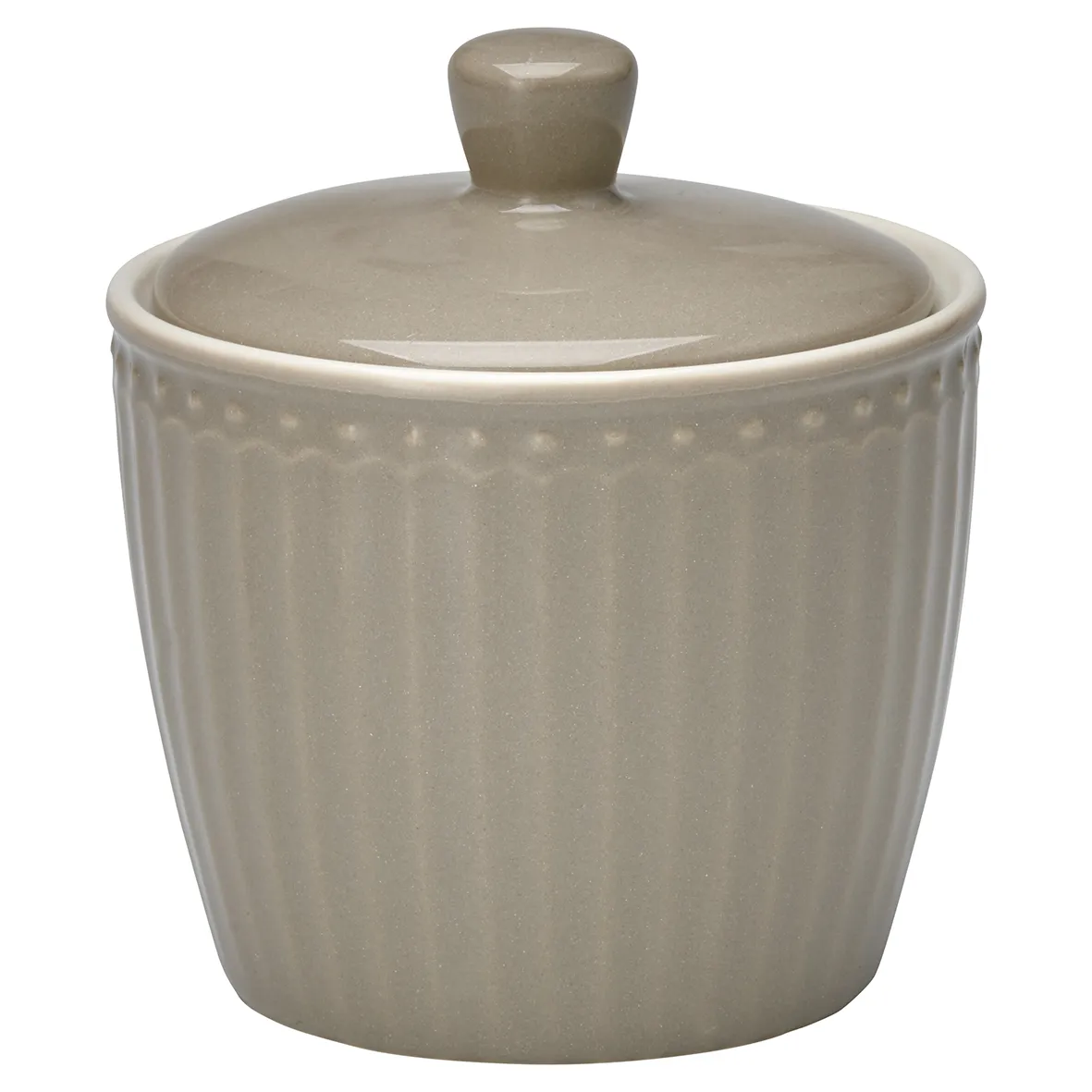 GreenGate Zuckerdose “Alice” Warmes Grau