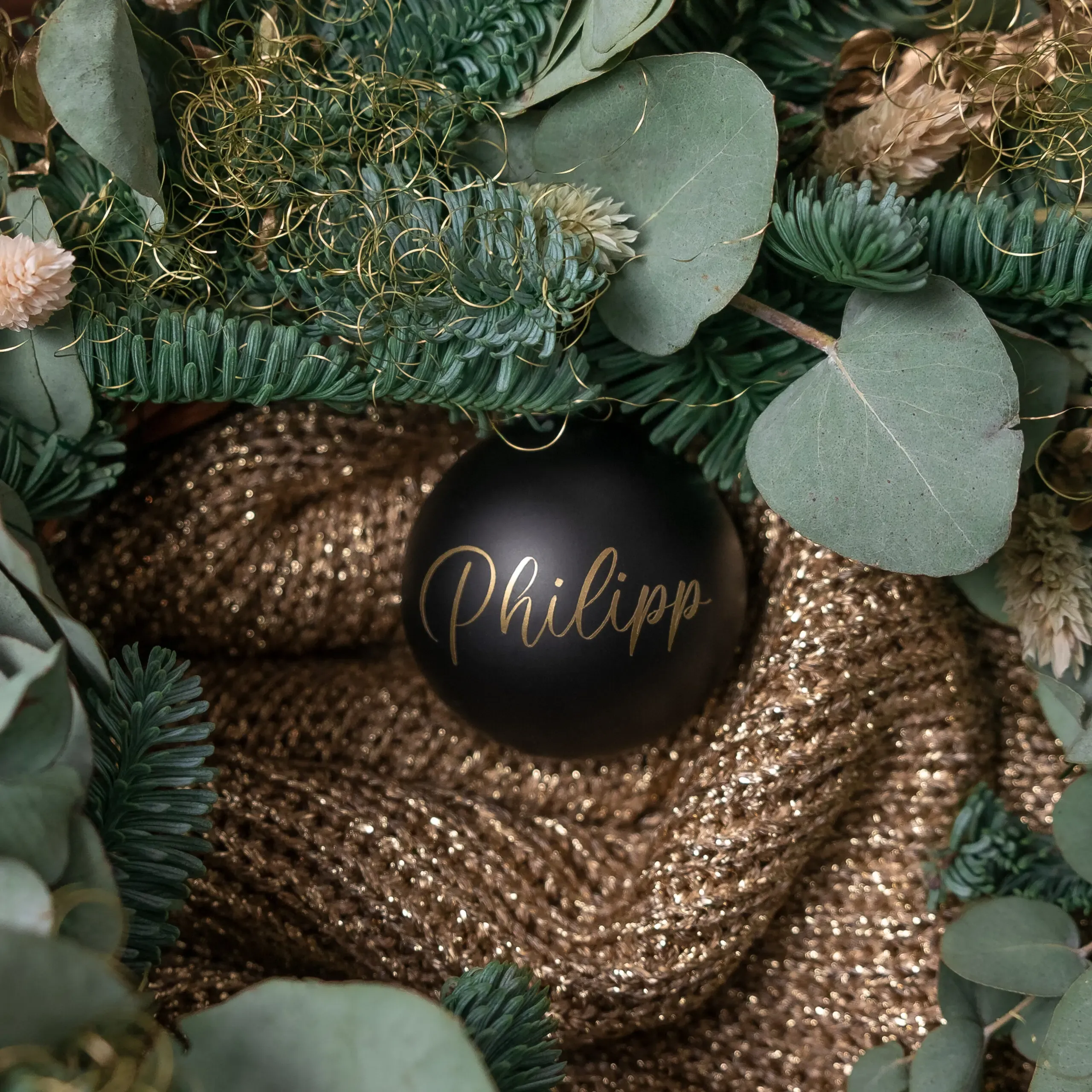 Personalisierte Weihnachtskugel mit Namen ∅ 6-8 cm | Wunschmotiv | Personalisiertes Geschenk | Weihnachtsbaum | Tannenbaumkugel | Christbaumkugel – Bild 8