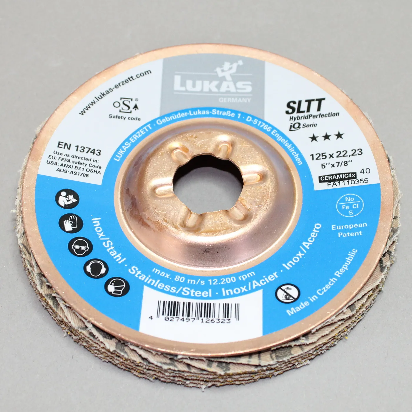 Lukas Fächerscheibe SLTT Ceramic 4x 125 K 40