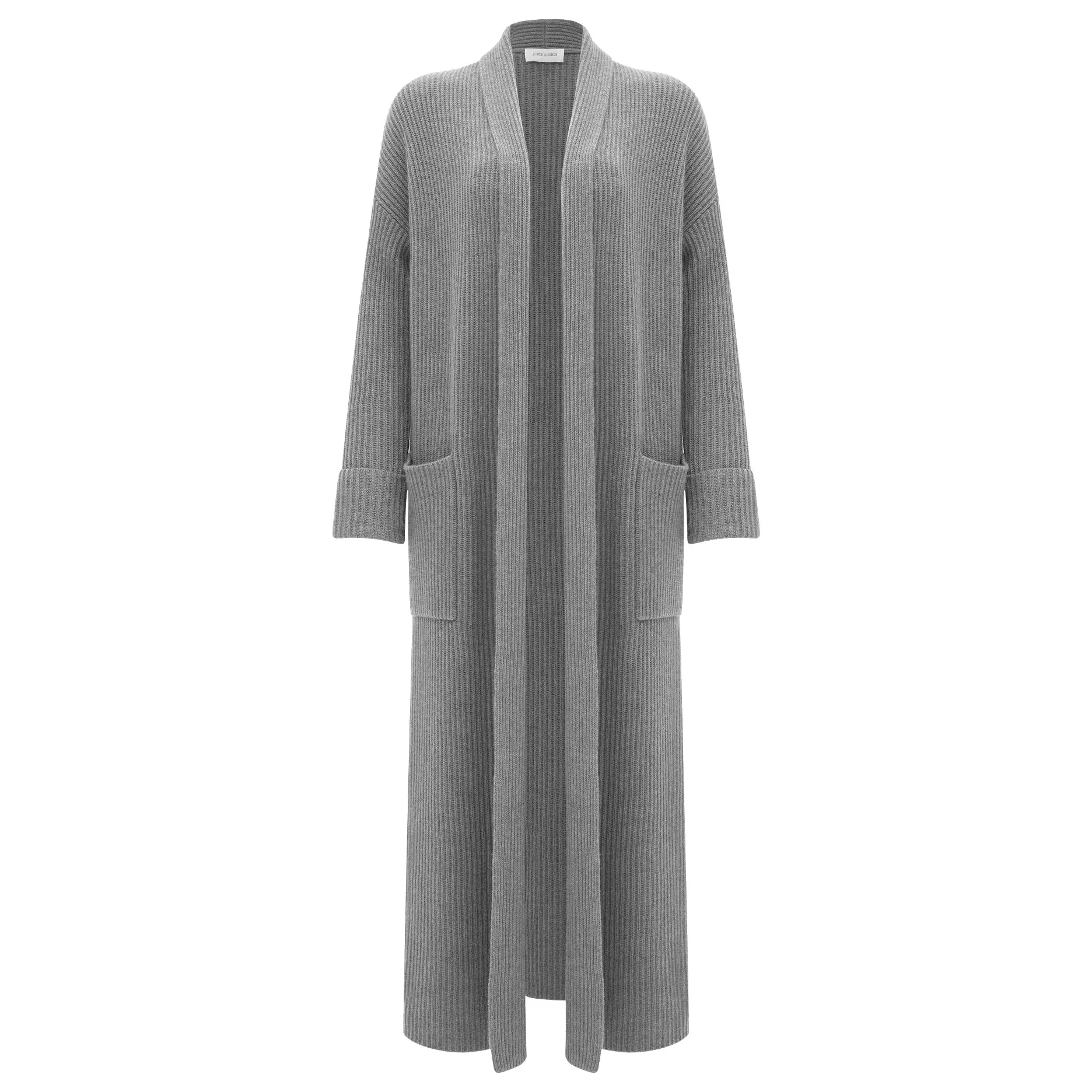 Joyce&Girls lange Strickjacke “Sonia” Grau