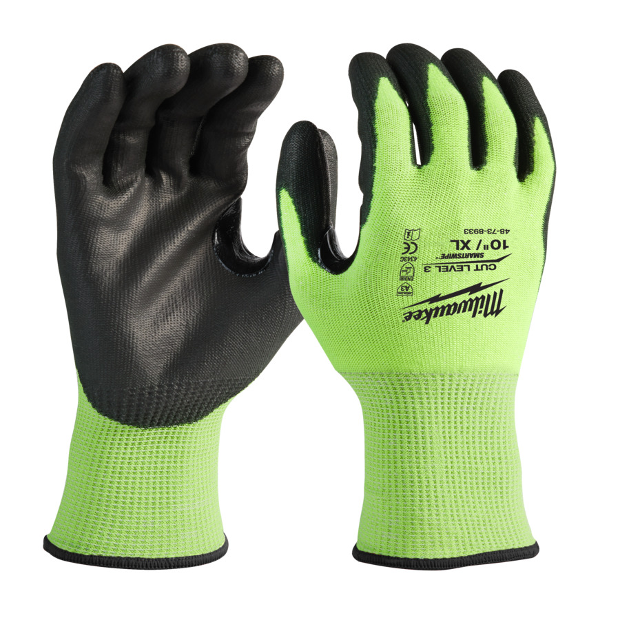Milwaukee Hi-Vis Schnittschutzhandschuhe Kl.3