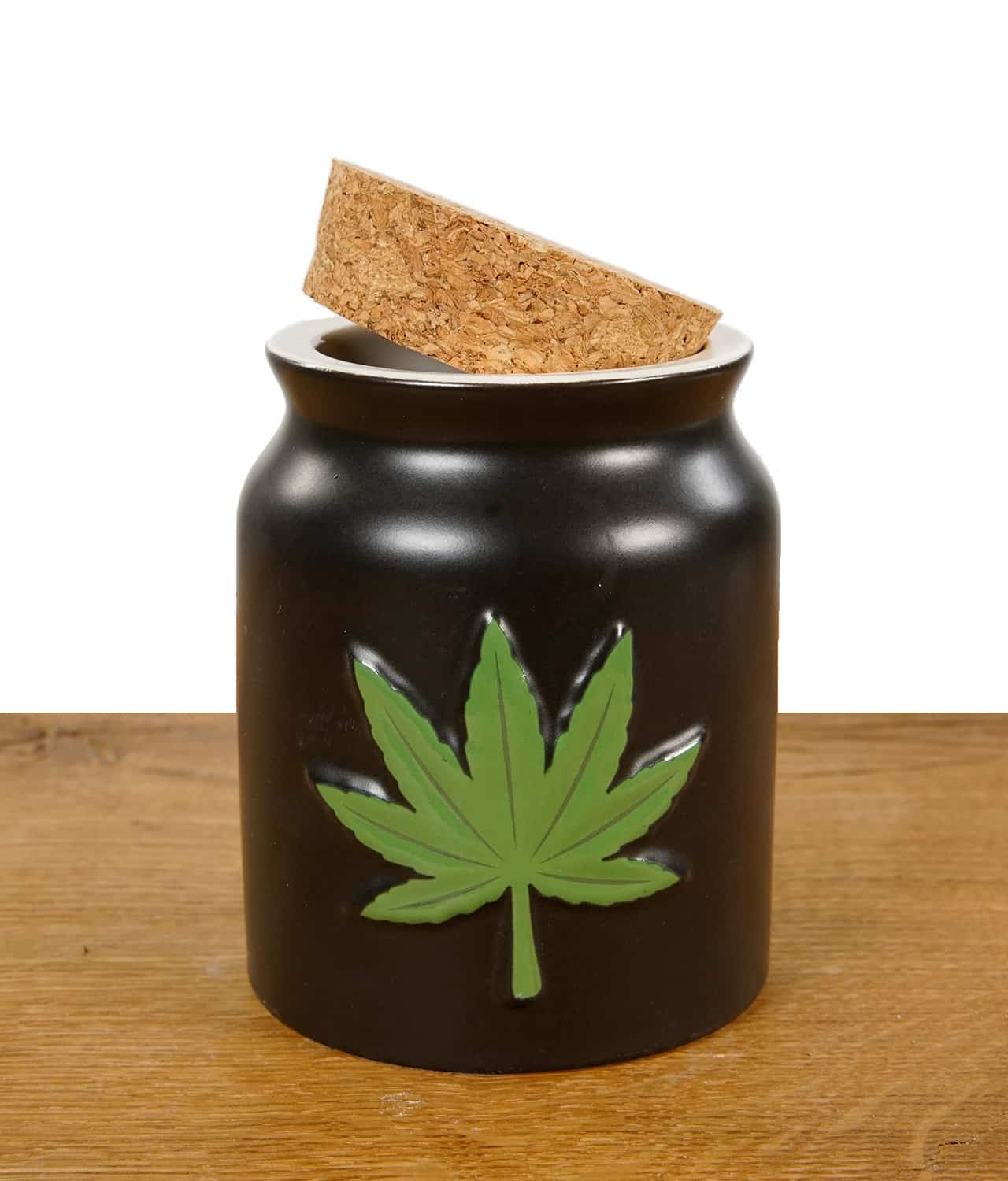 Novelty Stash Jars – Green Leaf – Bild 2