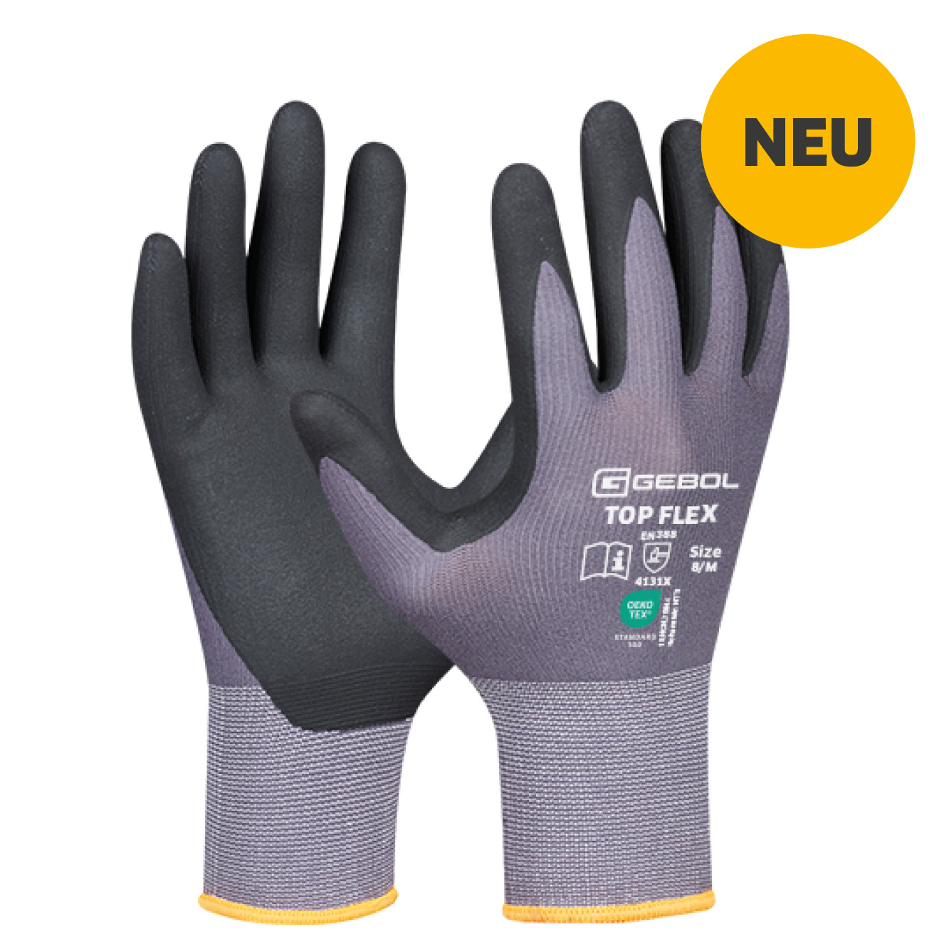 GEBOL Arbeitshandschuh Top Flex, 1 Paar