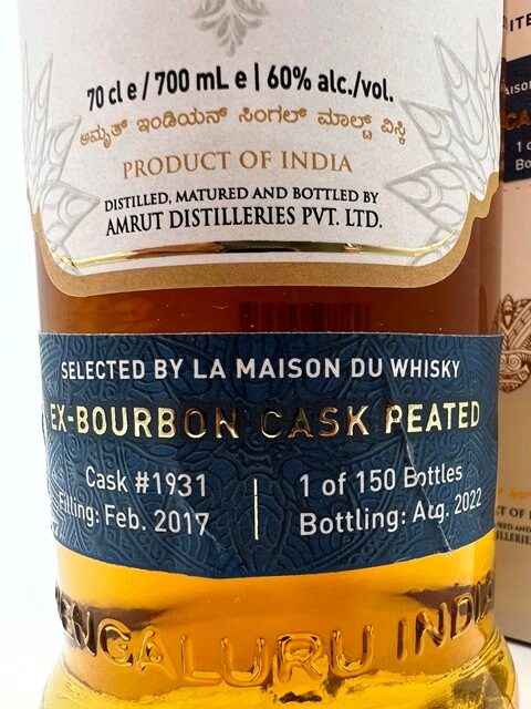 Amrut 2017 La Maison Du Whisky – 60% – Bild 2