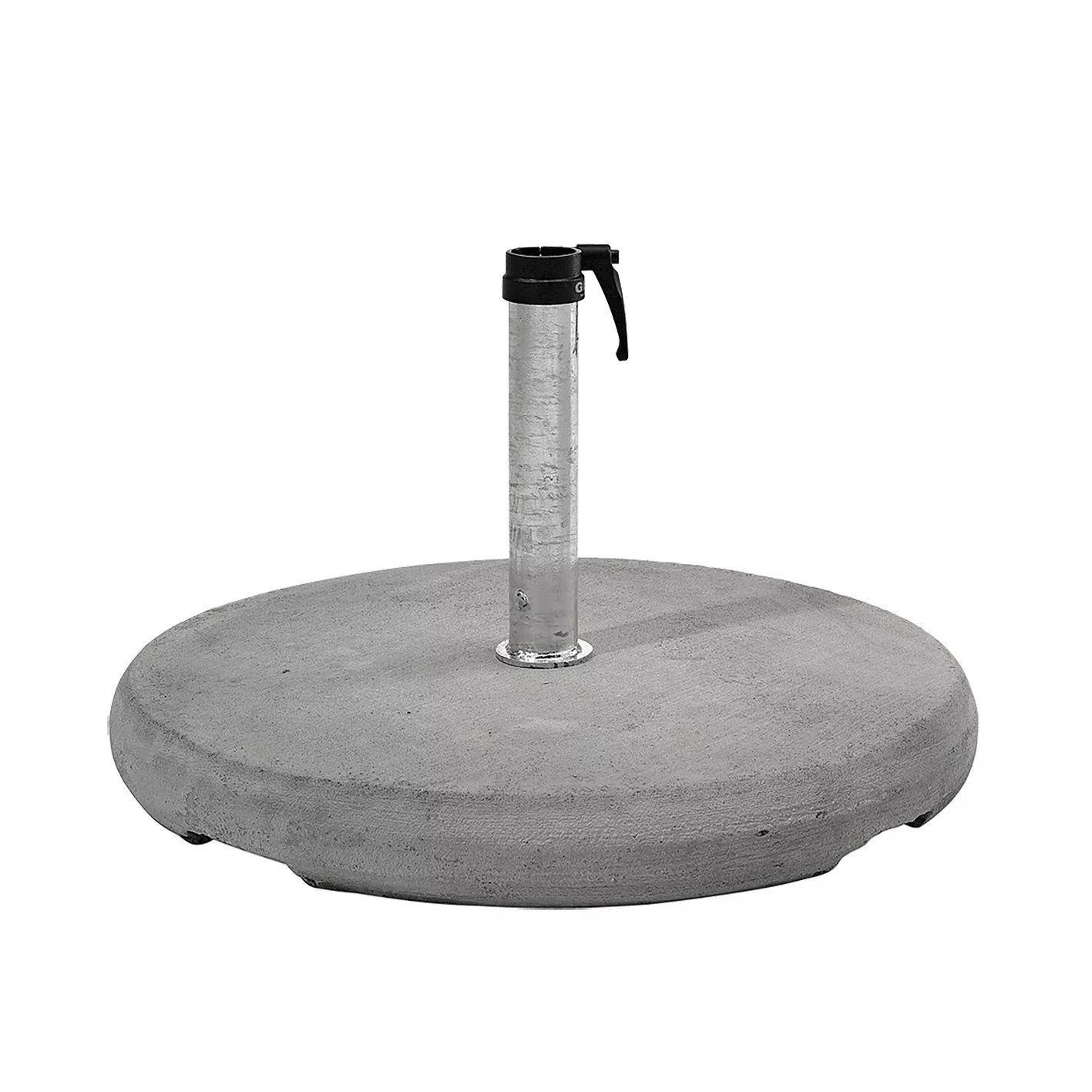 GLATZ Betonsockel Z, 70 kg mit Standrohr für Sonnenschirm Fortero®, Teakwood