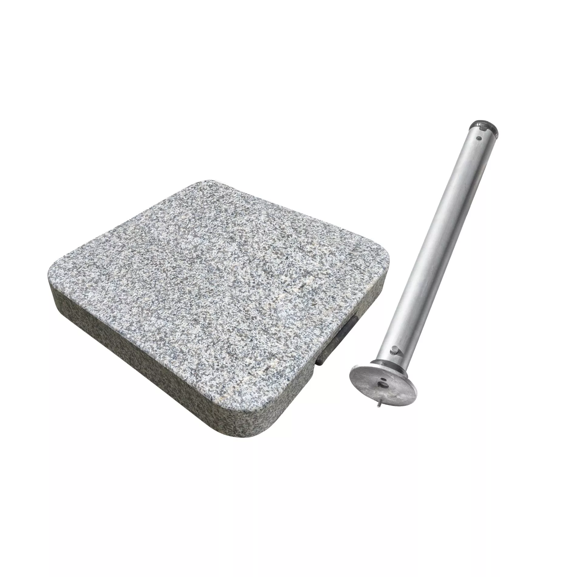 GLATZ Granitsockel Z, 40 kg mit Rollen, Griff und innenliegendem Standrohr Z für Sonnenschirm Twist