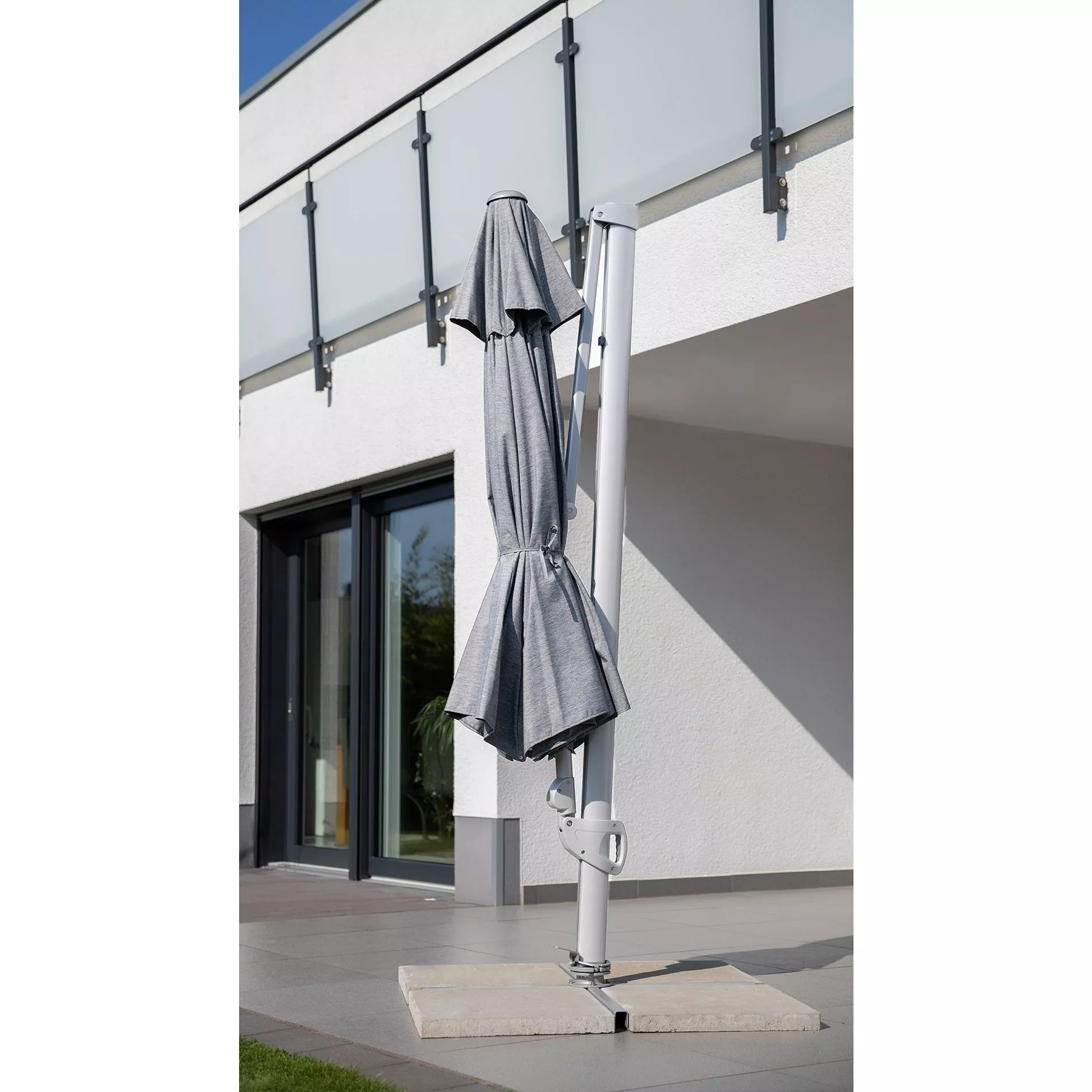 Kettler Easy Turn Sonnenschirm, Ampelschirm, 300×300 cm oder Ø 330 cm – Bild 8