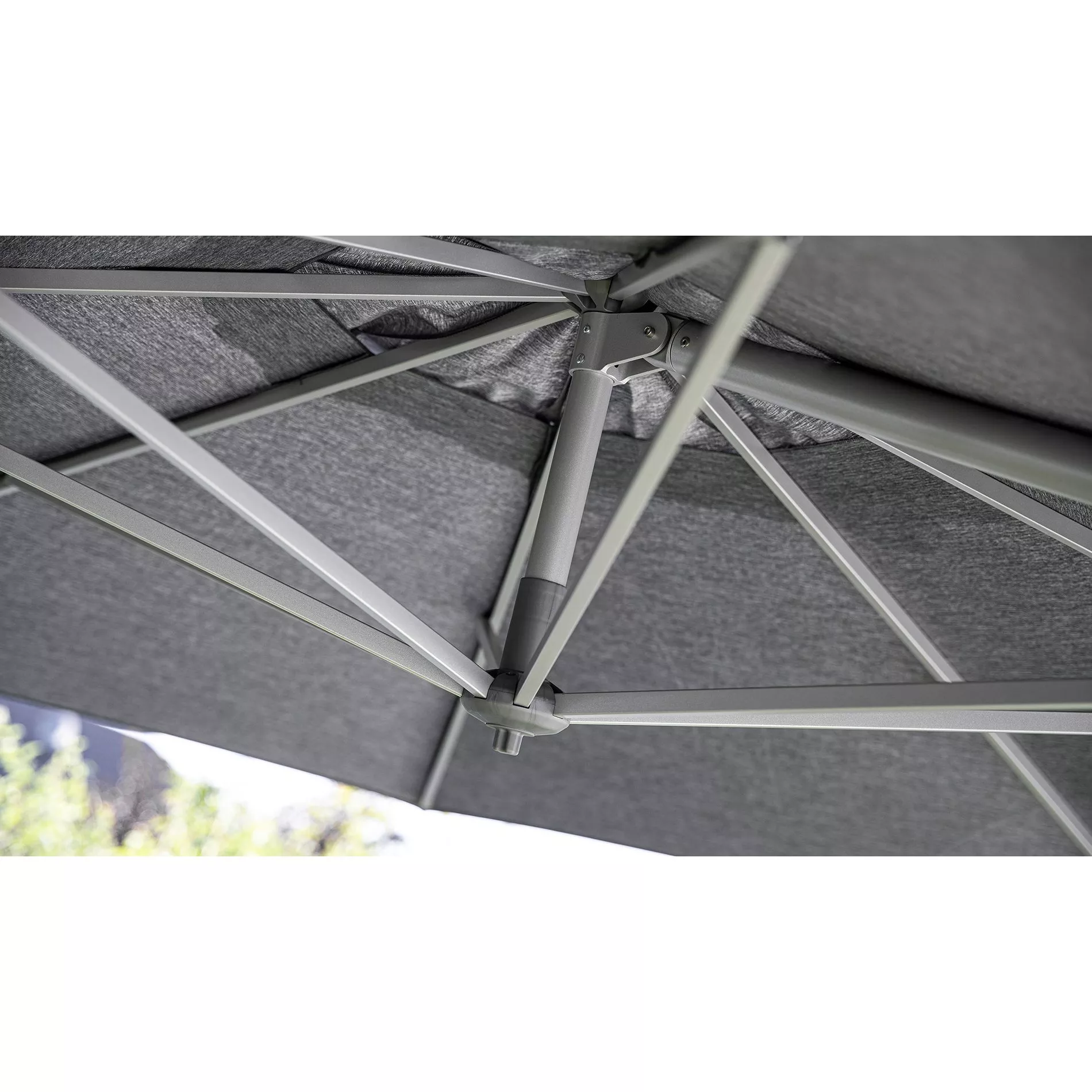 Kettler Easy Turn Sonnenschirm, Ampelschirm, 300×300 cm oder Ø 330 cm – Bild 4