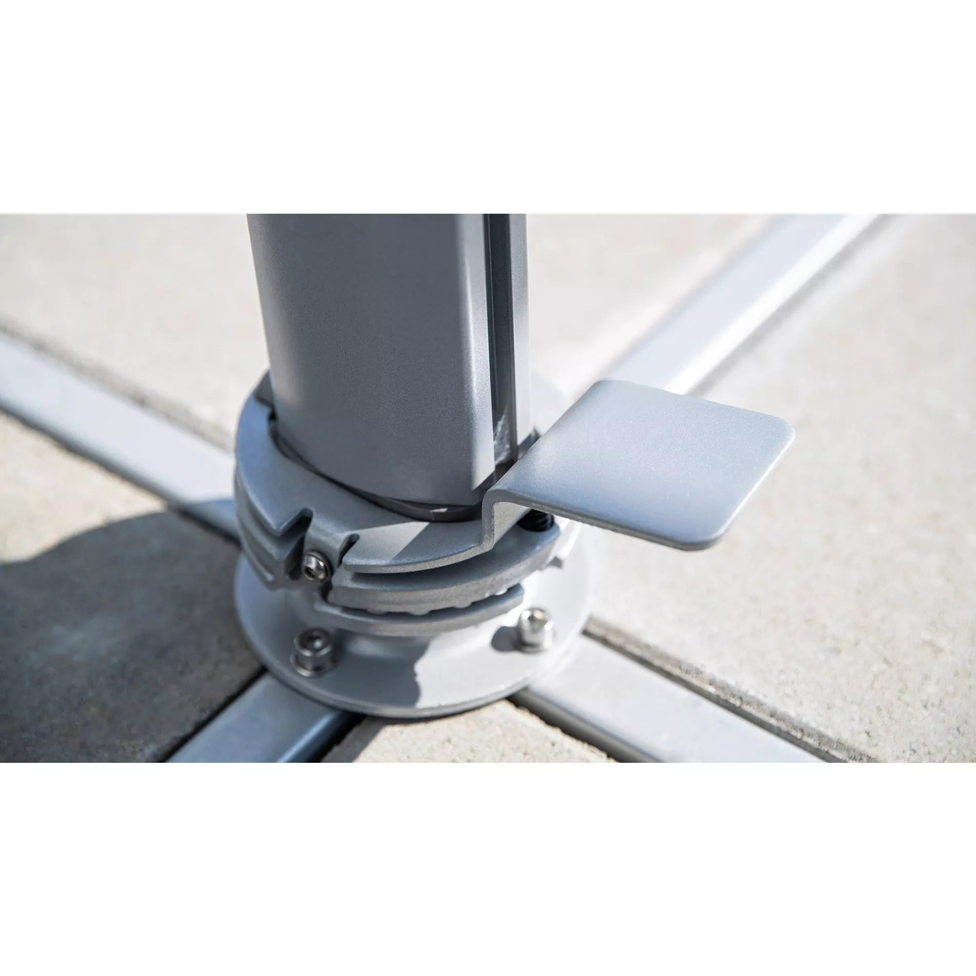 Kettler Easy Turn Sonnenschirm, Ampelschirm, 300×300 cm oder Ø 330 cm – Bild 6